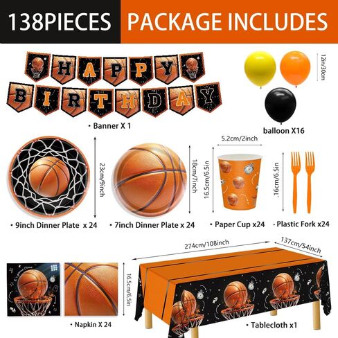 Halloween Paper Plates and Napkins, Halloween Party Supplies, 138pcs Halloween Tableware Set Includes Halloween Plates and Cups Napkins Banner Tablecloth Balloons Forks for Kids, Serve 24 in Saudi Arabia