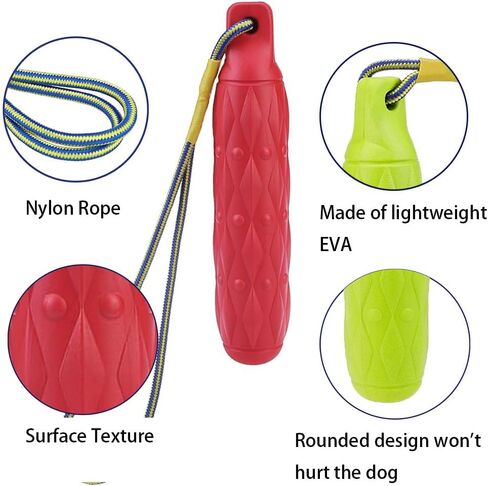2PCS Floating Dog Toys for Water Fetch, Interactive Dog Toys, 11.8" Dog Water Toys, Dog Pool Float Toys, Outdoor Dog Toys with Rope, Dog Floats for Pool, Dog Throw Toy for Small Medium Large Dogs in Saudi Arabia