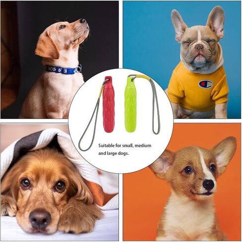 2PCS Floating Dog Toys for Water Fetch, Interactive Dog Toys, 11.8" Dog Water Toys, Dog Pool Float Toys, Outdoor Dog Toys with Rope, Dog Floats for Pool, Dog Throw Toy for Small Medium Large Dogs in Saudi Arabia
