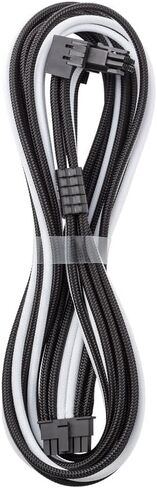 كابل CableMod RT-Series Pro ModMesh بأكمام 12VHPWR 90° StealthSense Direct PCI-e لـ ASUS/Seasonic/Phanteks - البديل B (أسود + أبيض، 16 دبوسًا إلى 16 دبوسًا، 600 مم) in Kuwait