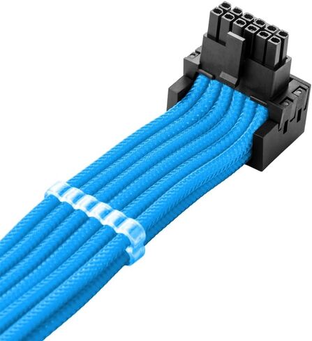 كابل CableMod RT-Series Pro ModMesh بأكمام 12VHPWR 90° StealthSense Direct PCI-e لـ ASUS/Seasonic/Phanteks - البديل B (أسود + أبيض، 16 دبوسًا إلى 16 دبوسًا، 600 مم) in Kuwait