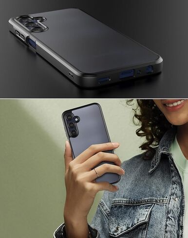 Clear Case for Samsung Galaxy A16 4G / 5G (2024), [Hard PC Back+Soft TPU Bumper] [Anti-Yellowing] Slim Fit Full Protective Shockproof Transparent Case Cover for Samsung Galaxy A16, Clear in Saudi Arabia