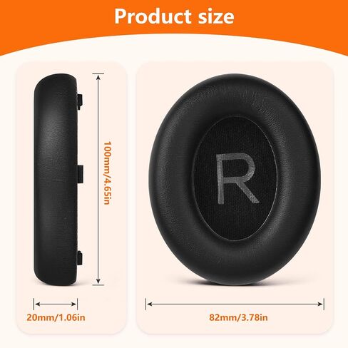Replacement Ear Pads for Bose Noise Cancelling NC700 Headphones, NC700 Replacement earpads with Noise Cancelling Foam, Soft Protein Leather (Black) in Saudi Arabia