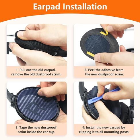 Replacement Ear Pads for Bose Noise Cancelling NC700 Headphones, NC700 Replacement earpads with Noise Cancelling Foam, Soft Protein Leather (Black) in Saudi Arabia