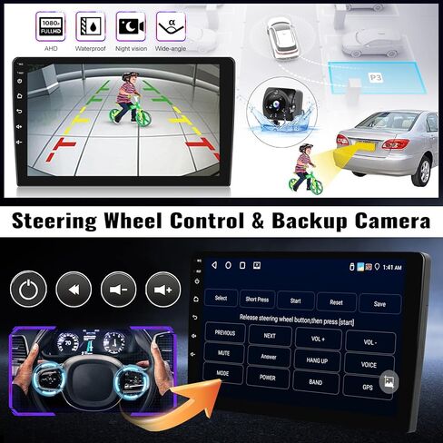 SIXWIN 4G+64G Android 13 Car Stereo for Hyundai Accent 2008-2011 9 Inch Touch Screen with CarPlay Android Auto Mirror Link UI Bluetooth FM GPS Navigation WiFi FM SWC Shot Cut Backup Camera MIC in Saudi Arabia