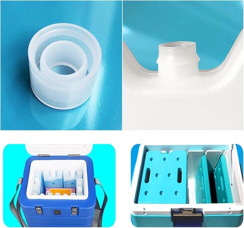 Water Injection Box with Ice Crystals Ice Packs Reusable Freezer Packs Long-Lasting Reusable Ice Pack Perfect for Keeping Food Or Beverages Cold, Coolers, Camping, Beach Coolers in Saudi Arabia