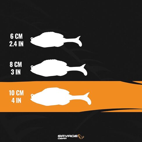 طُعم صيد الأسماك الخيشومية من Savage Gear Structure، 1 أونصة، Bluegill، ملامح واقعية، ألوان وحركة، بناء متين، تصميم بدون أعشاب، لمسة نهائية لطباعة الصور الفوتوغرافية in Kuwait