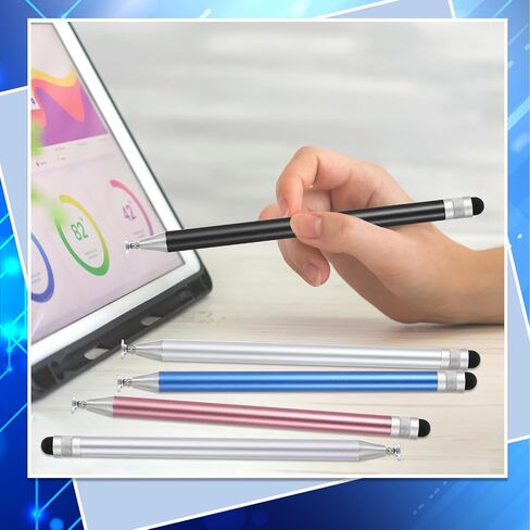 5 Pcs Stylus Pen 2-in-1 Magnetic Stylus Pen for Touch Screen, High Precision and Sensitivity Disc Tip Pen Compatible with All Touch Screens of Phone Tablets in Saudi Arabia