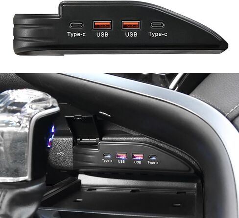 شاحن سريع بمنفذ USB وTypc C مزدوج متوافق مع تويوتا كامري 2017-2023، وحدة تحكم مركزية لمحطة شحن سريعة بقدرة 45 وات مخصصة لسيارتك in Kuwait