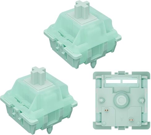 Gateron Jade Yellow Pro Keyboard Switch,55gf 5-Pin Pre Lubed Plug-in Led Linear Key Switches for MX Mechanical Gaming Keyboard (Jade Yellow Pro,72pcs) in Kuwait