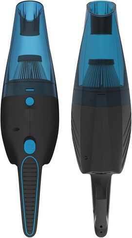 GV02 Handheld Cordless Vacuum, 10000PA Powerful Suction Hand Held Vacuum Cleaner for Car, Home & Office, Pet Hair & Cat Litter Cleaning, 2 Speed with LED Lights, Blue-2Pcs in Saudi Arabia