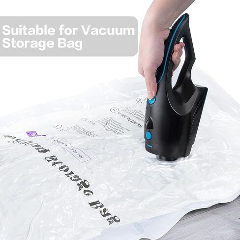 GV02 Handheld Cordless Vacuum, 10000PA Powerful Suction Hand Held Vacuum Cleaner for Car, Home & Office, Pet Hair & Cat Litter Cleaning, 2 Speed with LED Lights, Blue-2Pcs in Saudi Arabia