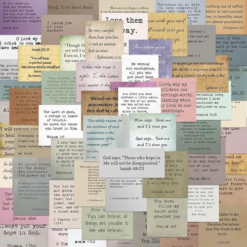 50 قطعة من ملصقات الكتاب المقدس، ملصقات مسيحية ملهمة لزجاجة المياه والكمبيوتر المحمول والهاتف ملصق الكتاب المقدس القديم، ملصقات جمالية ذاتية الصنع لعقيدة يسوع المسيحية هدايا مسيحية دينية in Saudi Arabia