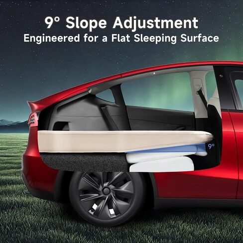 Snowy Dunes Perfect Slope Tesla Model Y Air Mattress: Upgraded True Flat 3D Fit Customization, with 12V/110V Air Pump, Camping Nap Sleeping in Saudi Arabia