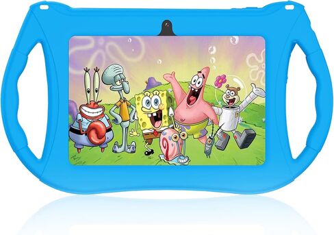 Kids Tablet, 7 inch Tablet for Kids 6GB RAM 32GB ROM Android 13 Toddler Tablet with Bluetooth, WiFi, GMS, Parental Control, Dual Camera, Shockproof Case, Educational, Games (Dark Blue) in Saudi Arabia