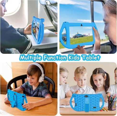 Kids Tablet, 7 inch Tablet for Kids 6GB RAM 32GB ROM Android 13 Toddler Tablet with Bluetooth, WiFi, GMS, Parental Control, Dual Camera, Shockproof Case, Educational, Games (Dark Blue) in Saudi Arabia