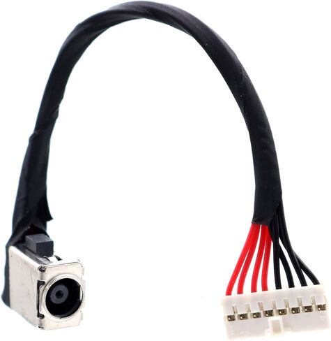 Deal4GO 8-pin DC كابل شاحن الطاقة جاك 14026-00160100 بديل لـ ASUS FX506 FA506 FX706 FA706 FX505 FX705 TUF506 TUF706 FX506HF-ES51، أسود in Saudi Arabia