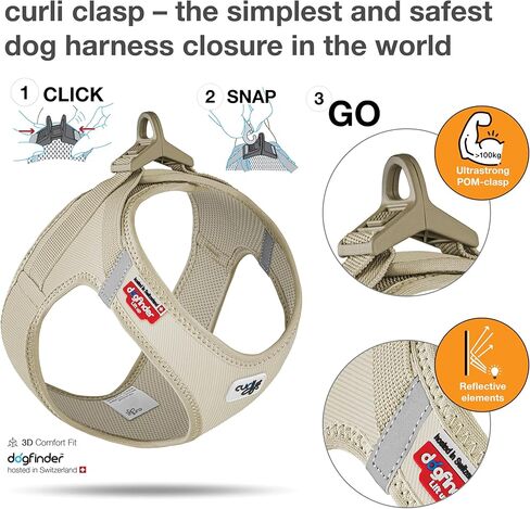 Vest Harness curli Clasp Cord Tan L in Kuwait
