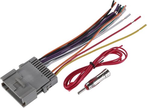 Stereo CD Player Radio Wiring Harness W/Antenna Adapter 13 Pin Wire Harness for Chevrolet Blazer 2003 2005 in Saudi Arabia