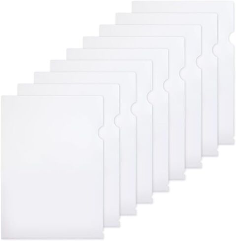 M&G 12 Pack Plastic Envelopes File Folders, Clear Folders for Documents A4 Letter Size Poly Envelopes with Snap Button Closure, Use for School Home Office Suppiles Organizer in Saudi Arabia