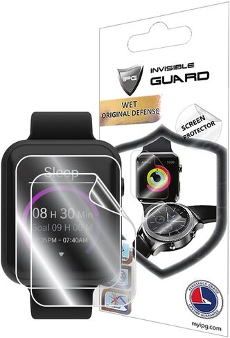 IPG Made for iTouch Air 4 (46 mm) Smartwatch Hydrogel Screen Protector (2 Units) Invisible HD Clear Film Anti Scratch Guard-Smooth/Self-Healing/Bubble Free forAir4-46mm in Saudi Arabia