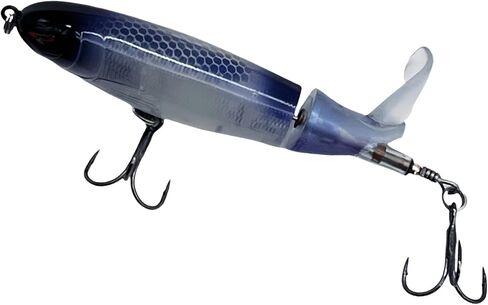 Bestac Topwater Fishing Lures Set Popper Lures for Bass Catfish Pike Perch Bass Lures with Floating Rotating Tail Artificial Hard Bait Multiple Colors in Saudi Arabia