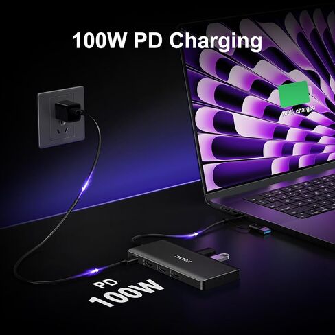 محول USB C إلى HDMI 4K، محول من النوع C إلى HDMI، متوافق مع Thunderbolt 3، وضع بديل DP 1.2/1.4 يدعم 4K 30 هرتز، ثلاثي الأبعاد، نسخة وشاشة ممتدة لأجهزة الكمبيوتر المحمول، Macbook Pro، UHDTV، أخضر in Saudi Arabia