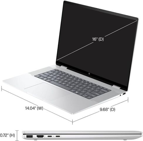 HP Envy x360 2-in-1 Laptop 2024 New, 16" WUXGA IPS Touchscreen ~ Intel Ultra 5 125U 12-Core ~ Iris Xe Graphics ~ 16GB LPDDR5~2TB SSD ~ Backlit Keyboard ~ Thunderbolt 4 ~ Win11 Home WWC 32GB USB in Saudi Arabia