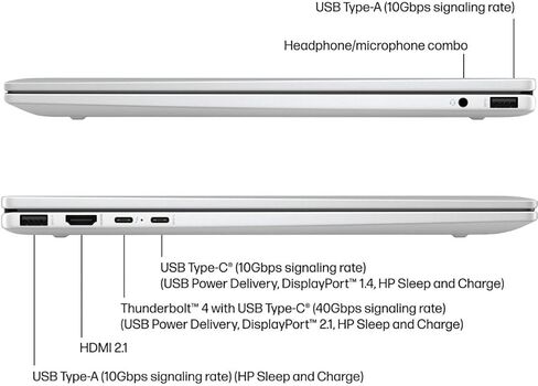 HP Envy x360 2-in-1 Laptop 2024 New, 16" WUXGA IPS Touchscreen ~ Intel Ultra 5 125U 12-Core ~ Iris Xe Graphics ~ 16GB LPDDR5~2TB SSD ~ Backlit Keyboard ~ Thunderbolt 4 ~ Win11 Home WWC 32GB USB in Saudi Arabia