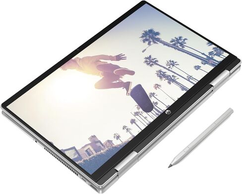 كمبيوتر محمول HP Pavilion x360 School & Business 2 في 1 (Intel i5-1335U 10-Core، ذاكرة الوصول العشوائي 8 جيجابايت، 2 تيرابايت PCIe SSD، Intel Iris Xe، شاشة 14.0 بوصة 60 هرتز تعمل باللمس Full HD (1920x1080)، قلم نشط، Win 11 Pro) مع قاعدة توصيل USB-C in Saudi Arabia