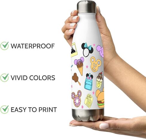 Cute Cartoon UV DTF Wrap Transfer, Kawaii Theme Wraps, Waterproof Decal, Christmas Gift for Kids, Teens, Adults (B) in Saudi Arabia