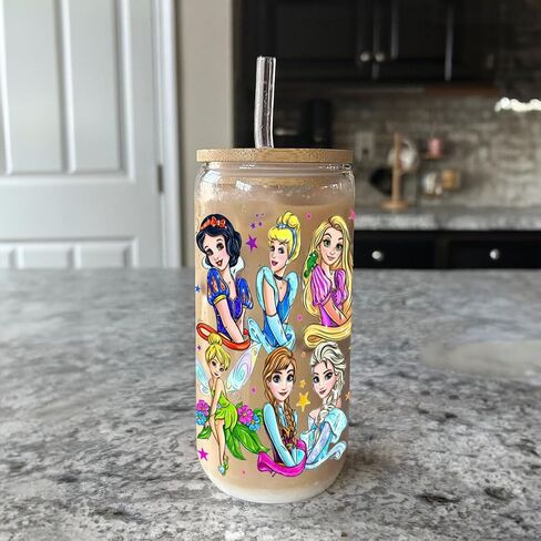 Cute Cartoon UV DTF Wrap Transfer, Kawaii Theme Wraps, Waterproof Decal, Christmas Gift for Kids, Teens, Adults (B) in Saudi Arabia