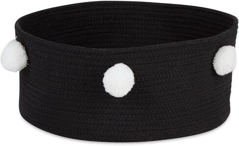 Bone Dry Pet Storage Collection Decorative Cotton Rope Basket/Bed, 15.75x6.25, Pink/Beige Cat Ears in Kuwait