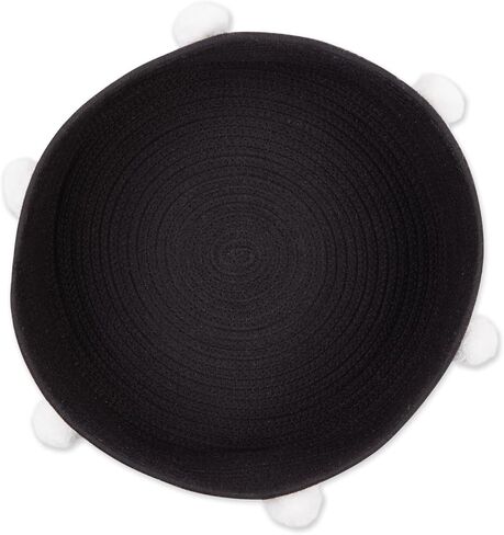 Bone Dry Pet Storage Collection Decorative Cotton Rope Basket/Bed, 15.75x6.25, Pink/Beige Cat Ears in Kuwait