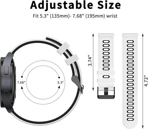Amzpas Compatible with Coros Pace 2 Watch Band/Coros Apex (42mm), 20mm Quick Release Watch Band Sport Silicone Watch Strap Breathable Wristband for Women Men in Saudi Arabia
