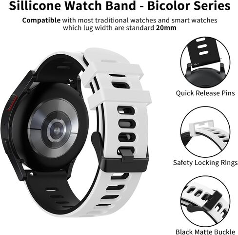 Amzpas Compatible with Coros Pace 2 Watch Band/Coros Apex (42mm), 20mm Quick Release Watch Band Sport Silicone Watch Strap Breathable Wristband for Women Men in Saudi Arabia