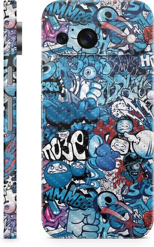 Carbon Fiber Laptop Skin Compatible with Pixel 9 - Monster Mash - Premium 3M Vinyl Protective Wrap Decal Cover - Easy to Apply | Crafted in The USA by MightySkins in Saudi Arabia