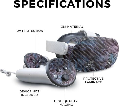 Glossy Glitter VR Skin Compatible with Meta Quest 3S - Green Stone - Premium 3M Vinyl Protective Wrap Decal Cover - Easy to Apply | Crafted in The USA by MightySkins in Saudi Arabia