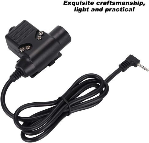 PTT Cable MultiFunctional 2.5mm Single Hole PTT Cable Suitable For ZT/U94 type headset cable & PTT and military standard version plug in Saudi Arabia