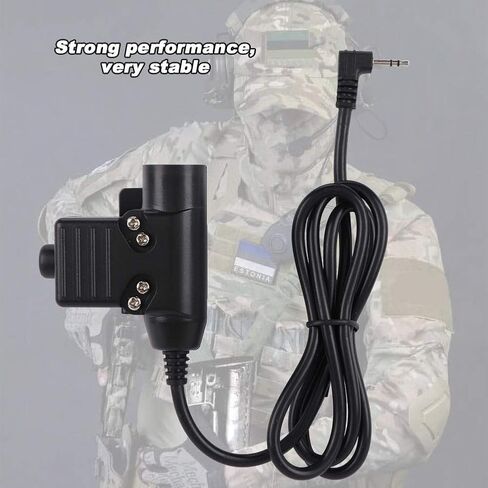 PTT Cable MultiFunctional 2.5mm Single Hole PTT Cable Suitable For ZT/U94 type headset cable & PTT and military standard version plug in Saudi Arabia