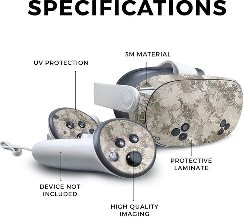 Glossy Glitter VR Skin Compatible with Meta Quest 3S - Viper Western - Premium 3M Vinyl Protective Wrap Decal Cover - Easy to Apply | Crafted in The USA by MightySkins in Saudi Arabia