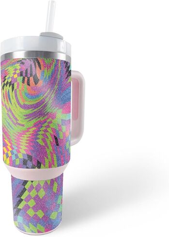 جلد لامع متوافق مع Stanley The Quencher H2.0 FlowState 40 Oz Tumbler - التضاريس الحرارية - غطاء لاصق واقٍ من الفينيل 3M ممتاز | صُنع في الولايات المتحدة الأمريكية بواسطة MightySkins in Saudi Arabia