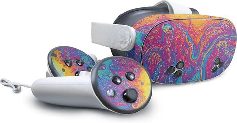 Glossy Glitter VR Skin Compatible with Meta Quest 3S - Viper Western - Premium 3M Vinyl Protective Wrap Decal Cover - Easy to Apply | Crafted in The USA by MightySkins in Saudi Arabia