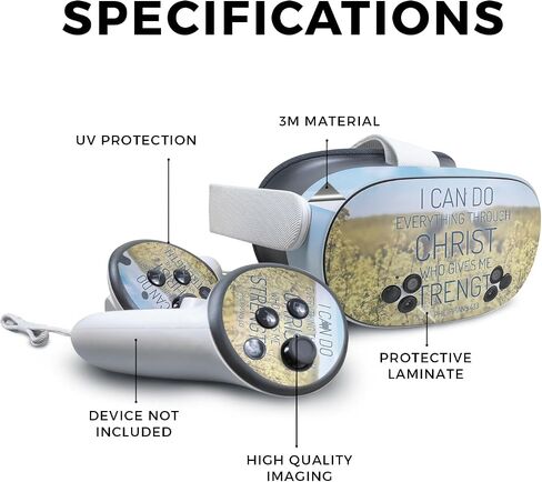 Glossy Glitter VR Skin Compatible with Meta Quest 3S - Viper Western - Premium 3M Vinyl Protective Wrap Decal Cover - Easy to Apply | Crafted in The USA by MightySkins in Saudi Arabia