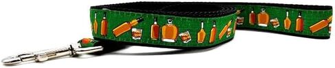 Heavy Duty Bourbon Dog Leash 6 ft - Bourbon Glasses and Bottles Pet Leashes Come in Different Sizes for Pets (Small Leash 6 Foot, 3/4 inch) in Saudi Arabia