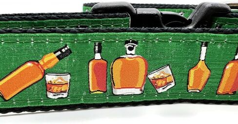 Heavy Duty Bourbon Dog Leash 6 ft - Bourbon Glasses and Bottles Pet Leashes Come in Different Sizes for Pets (Small Leash 6 Foot, 3/4 inch) in Saudi Arabia