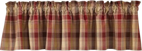 Park Designs Black & Cream Buffalo Check Lined Valance in Kuwait