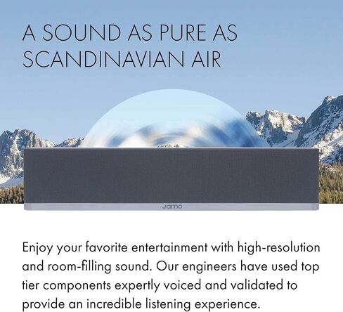 Jamo S7-43C Center Channel Speaker, Blue Fjord - Four 3.3" Woofers + 1" Tweeter - Two-Way Bass Reflex in Kuwait