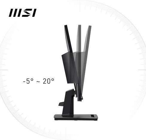 شاشة مكتب الألعاب MSI PRO MP251 E2 مقاس 24.5 بوصة IPS 1920 x 1080 (FHD)، 120 هرتز، مزامنة تكيفية، HDR جاهزة، HDMI، منفذ VGA، منفذ عرض، قابل للتركيب، إمالة، مكبر صوت، 1 مللي ثانية، أسود in Saudi Arabia