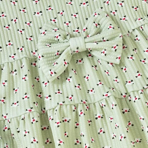 1-6T فريدة من نوعها طفل الفتيات أطقم ملابس للأطفال الصغار بلون الكتان تونك الأعلى والزهور طماق مجموعة ملابس in Kuwait